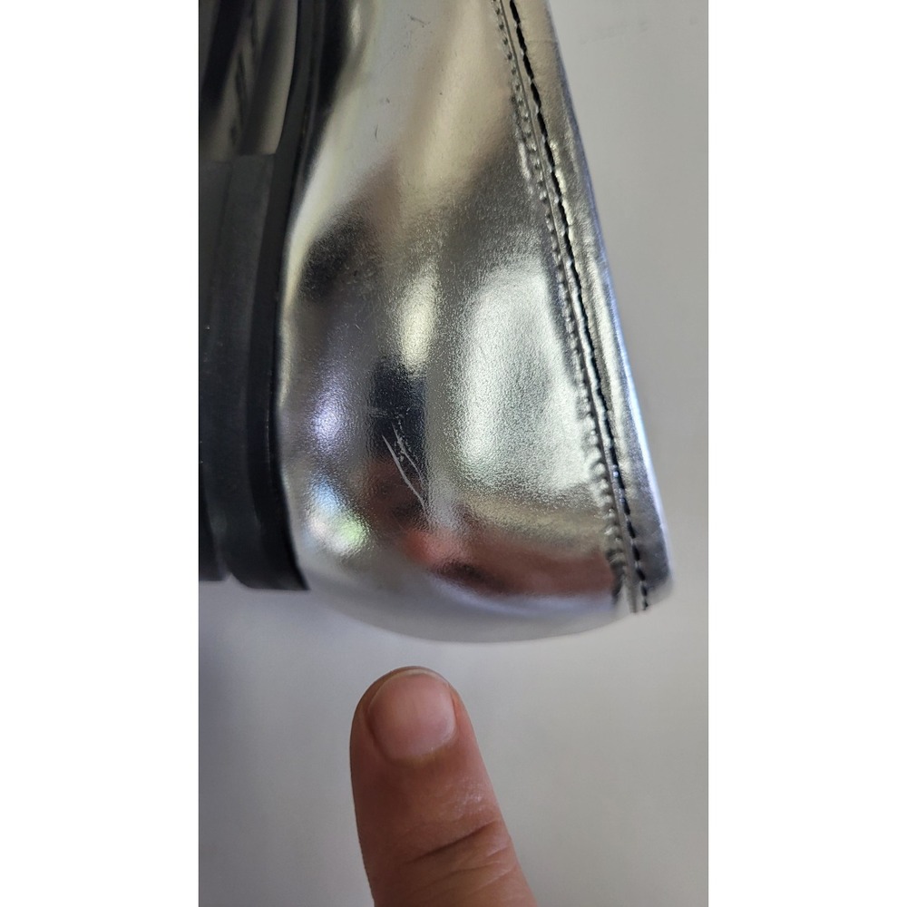 Fendi Silver Flats with Buckle Detail - Picture 13 of 16
